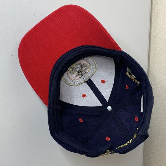United States Marine Corps USM Baseball Cap 'Woman Veteran' Blue Red Adjustable - Picture 6 of 7
